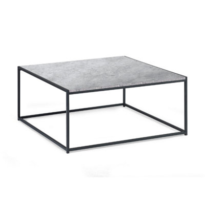 Oakham Harstad Square Coffee Table In Concrete And Black from B&Q