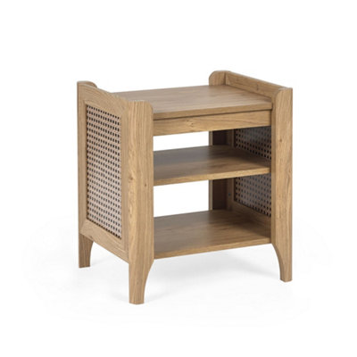 Oakham Melrose Lamp Table With Removable Shelf In Oak from B&Q