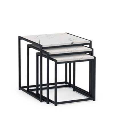 Oakham Camden Nest Of 3 Tables In White Marble from B&Q