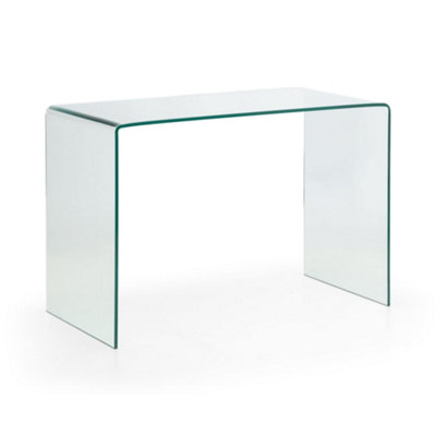 Oakham Signature Montrose Desk In Clear Glass from B&Q
