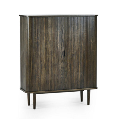 Oakham Premium Skye Wine Cabinet In Dark Brown from B&Q