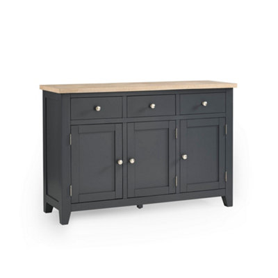 Oakham Premium Ainsley Sideboard In Dark Grey And Oak from B&Q