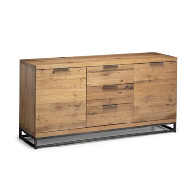 Oakham Premium Kelbrook Sideboard In Oak And Metal from B&Q