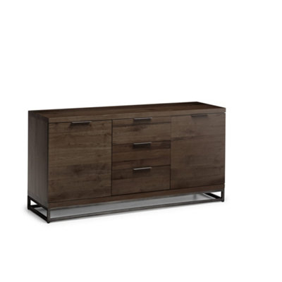Oakham Premium Kelbrook Sideboard In Dark Oak And Metal from B&Q