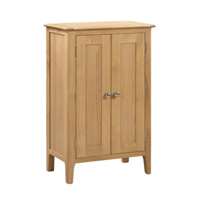 Oakham Premium Strathmore Shoe Cupboard In Oak from B&Q