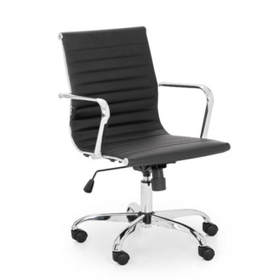 Oakham Executive Calder Office Chair In Black And Chrome from B&Q