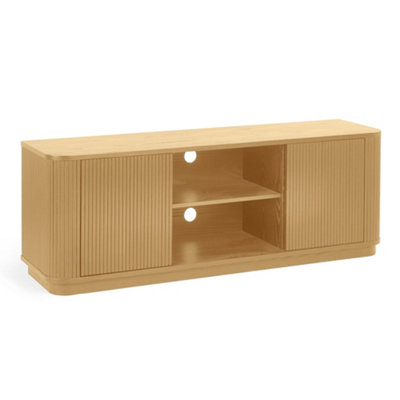 Oakham Premium Lauriston Fluted Tv Unit In Light Oak from B&Q