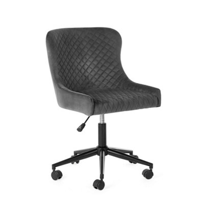 Oakham Executive Lochlan Office Chair In Grey Velvet from B&Q