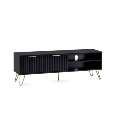 Oakham Premium Bellano Tv Unit In Matt Black from B&Q