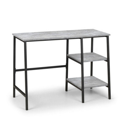 Oakham Signature Harstad Desk In Concrete And Black from B&Q