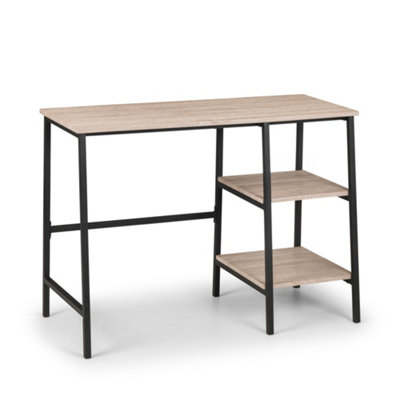 Oakham Signature Camden Desk In Black And Sonoma Oak from B&Q
