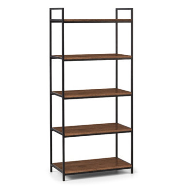 Oakham Premium Camden Tall Bookcase In Black And Walnut from B&Q