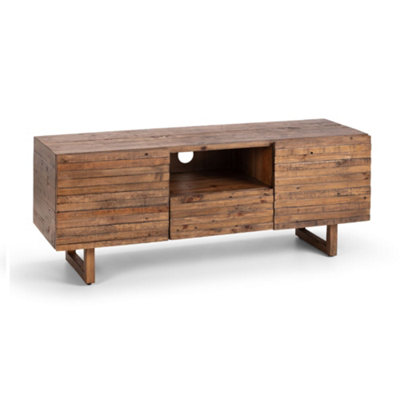 Oakham Premium Glenmore Media Unit In Cashew from B&Q