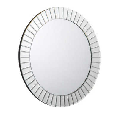 Oakham Lunara Bevelled Glass Small Round Wall Mirror from B&Q