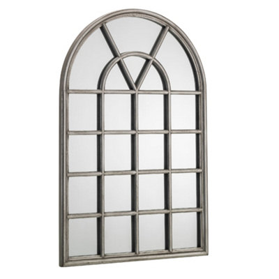 Oakham Premium Vetrano Pewter Window Mirror from B&Q