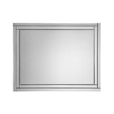 Oakham Linea Frameless Glass Wall Mirror from B&Q