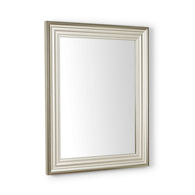 Oakham Metro Pewter Rectangular Wall Mirror from B&Q
