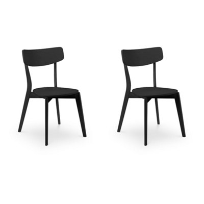 Oakham Portland Premium Black Dining ChairsSet Of 2 from B&Q