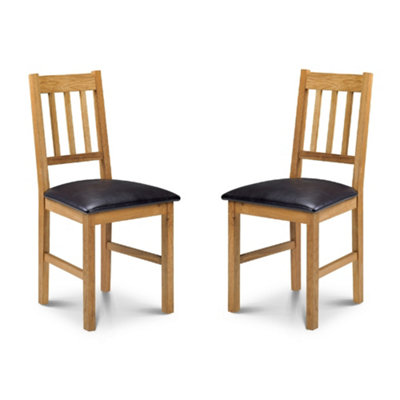 Oakham Valenza Premium Oak Dining ChairsSet Of 2 from B&Q