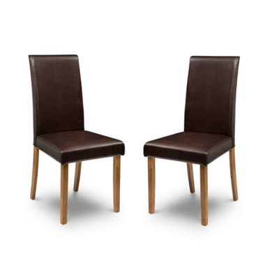 Oakham Kensington Elegant Brown Dining ChairsSet Of 2 from B&Q