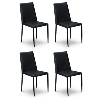 Oakham Oakridge Elegant Black Dining ChairsSet Of 4 from B&Q