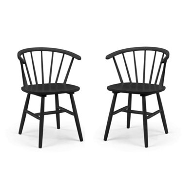 Oakham Bellano Premium Black Dining ChairsSet Of 2 from B&Q