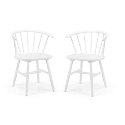 Oakham Bellano Premium White Dining ChairsSet Of 2 from B&Q