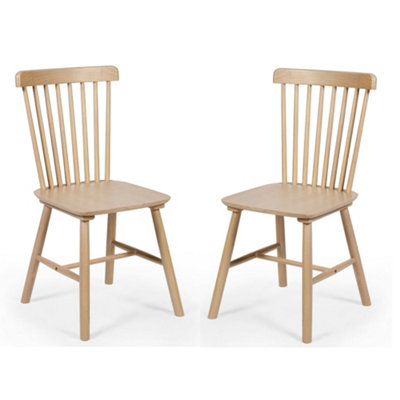 Oakham Oakridge Premium Oak Dining ChairsSet Of 2 from B&Q