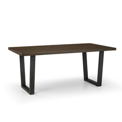Oakham Premium Huxford 180Cm Dark Oak Dining Table from B&Q