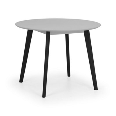 Oakham Premium Casa 100Cm Round Dining TableGrey/black from B&Q