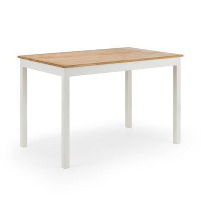 Oakham Premium Coxmoor 75Cm Rectangular Dining TableIvory & Oak from B&Q