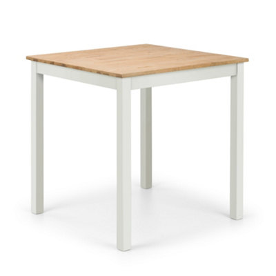 Oakham Premium Coxmoor 75Cm Square Dining TableIvory & Oak from B&Q