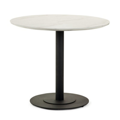 Oakham Premium Lucerne 80Cm Round Dining TableWhite from B&Q