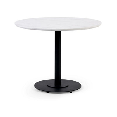 Oakham Premium Lucerne 100Cm Round Dining TableWhite from B&Q