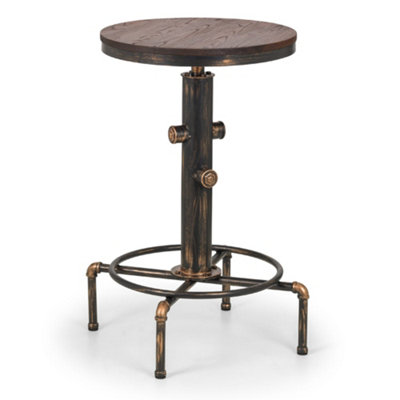 B&Q -  Premium Rockford 66Cm Industrial Pipework Bar Table
