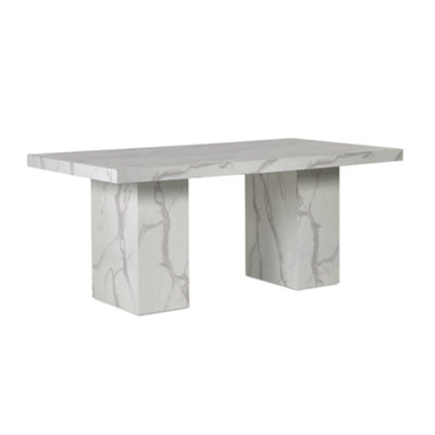 Oakham Premium Roma 180Cm Dining TableWhite from B&Q