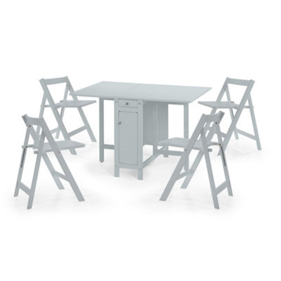 Oakham Premium Savona 120Cm 4 Seater Extending Dining SetLight Grey from B&Q
