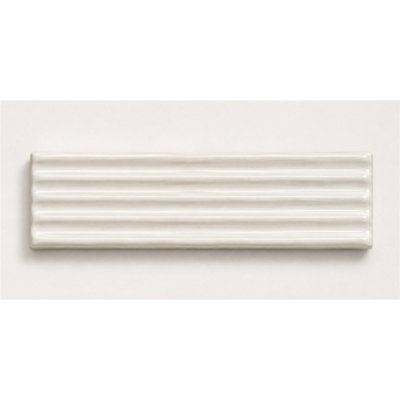 Marlborough Calviro Flute Antique White Gloss Tiles (108 Pack3 Box1.56M2 Coverage)TileInspired By European Ceramic Design. from B&Q