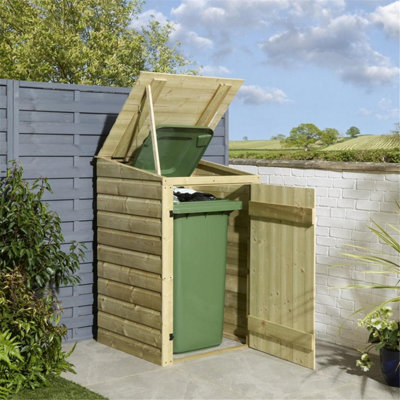 Cheshire Premier Shiplap Single Bin Store from B&Q