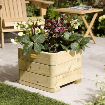 B&Q -  Premium Richmond Square Planter 40Cm