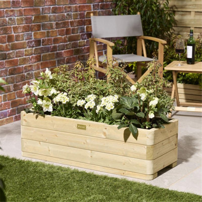 B&Q -  Premium Richmond Rectangular Planter 1M
