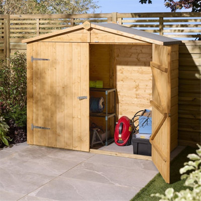 Cheshire Wooden Shiplap Apex WallstoreNo Floor from B&Q