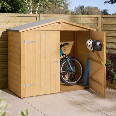 Cheshire Wooden Shiplap Apex WallstoreWith Floor from B&Q