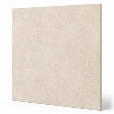 B&Q -  Hartham Beige Matt Porcelain Wall Tiles (3 Pack-1 Box-1.08M2 Coverage)Tile60Cmx 60Cm- Elegant Stone-Inspired Finish