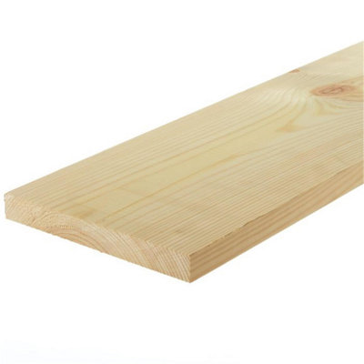 B&Q - MarlboroughPack Of 20 (Total 20 Unit) Planed Redwood Pse Timber25mm (T) X 175mm (W) X 4500mm (L)(Finish 20mm X 169mm)