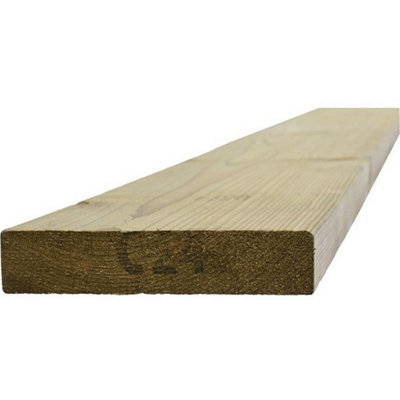 Marlborough47mm Kiln Dried Treated Carcassing C2447mm (D) X 225mm (W) X 3600mm (L)(Bundle Of 10) from B&Q