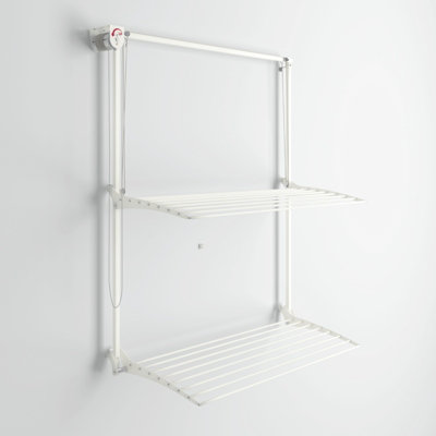 Foxydry Wall Plus 152 Cm WhiteWall-Mounted Clothes DryerFolding DesignIdeal For Small Spaces
