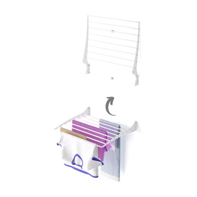 Foxydry Fold 62 Cm WhiteWall-Mounted Clothes DryerSpace-Saving Laundry Rack