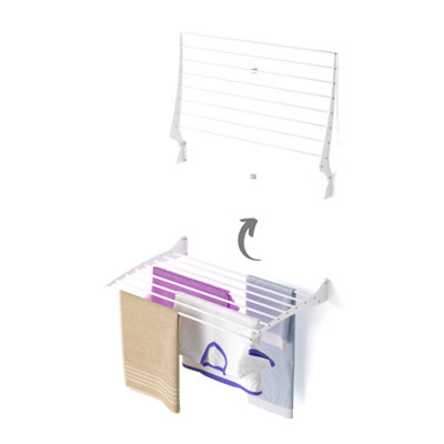 Foxydry Fold 82 Cm WhiteWall-Mounted Laundry AirerFoldable Clothes Line
