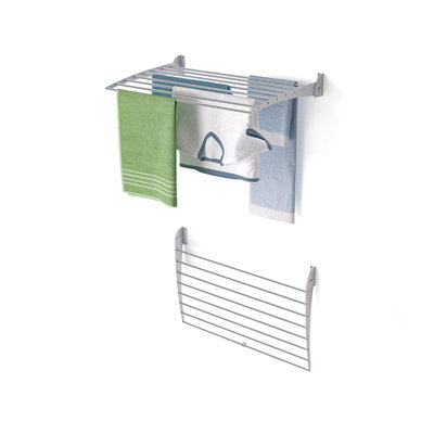 Foxydry Fold Down 82 Cm GreyCompact Wall-Mounted Clothes AirerFoldable Drying Rack